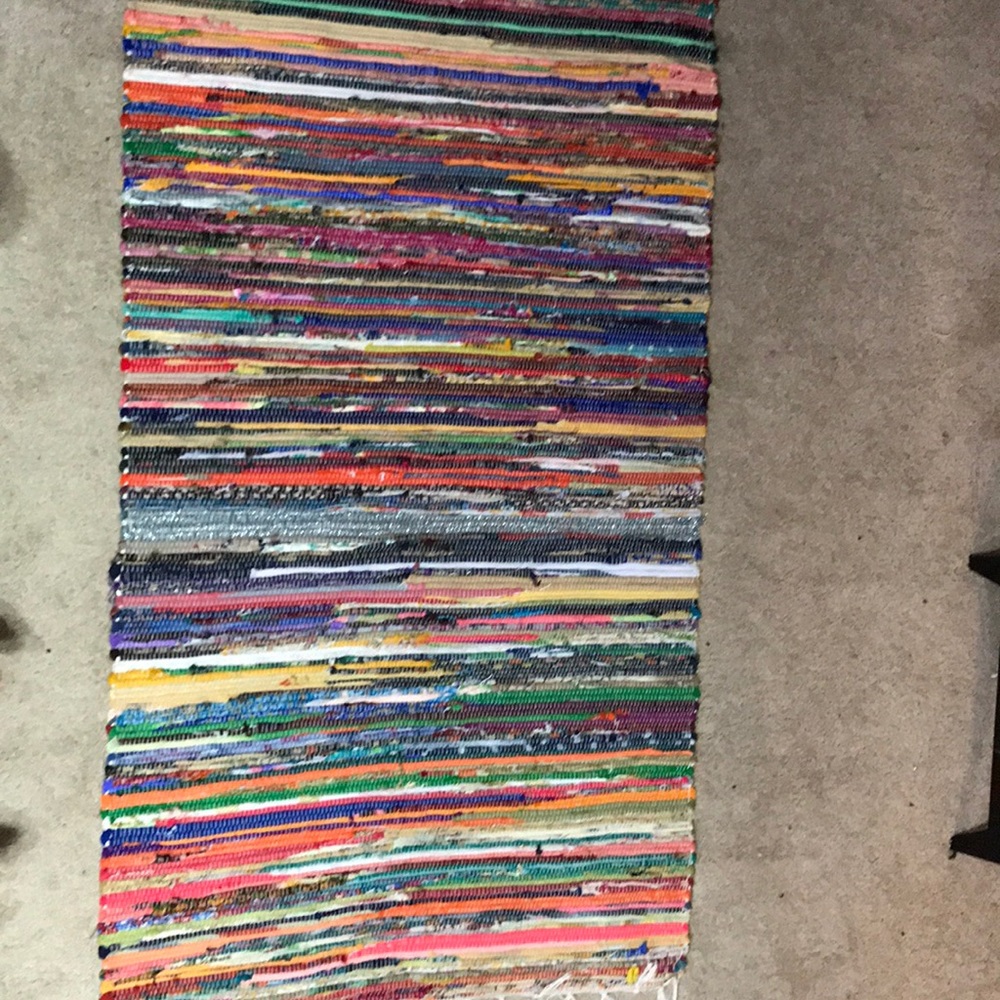 a rainbow vintage area rug